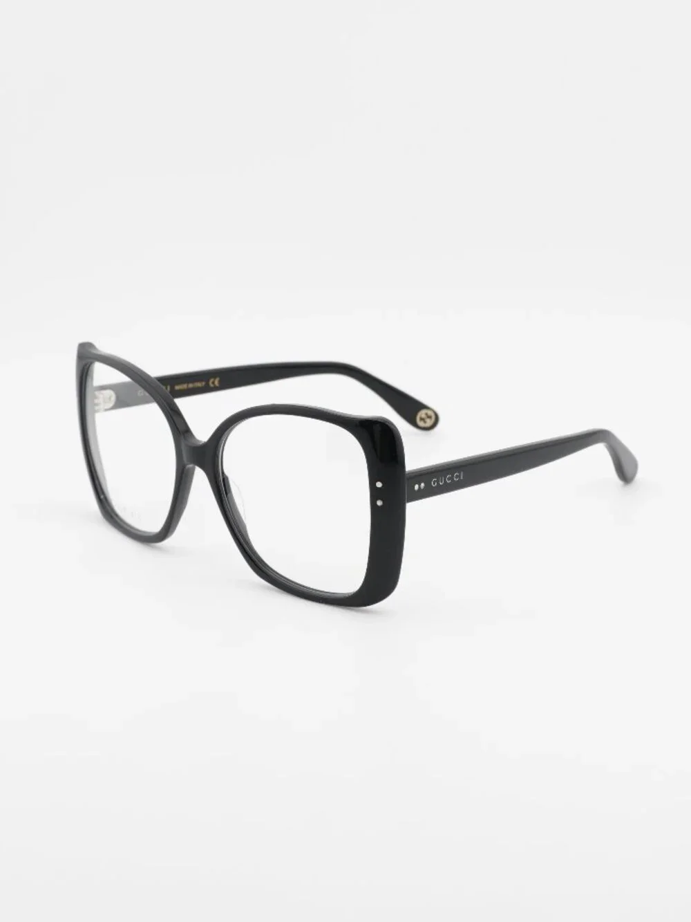 Gucci GG0473O 001 Eyeglasses Black 55mm Butterfly Frame